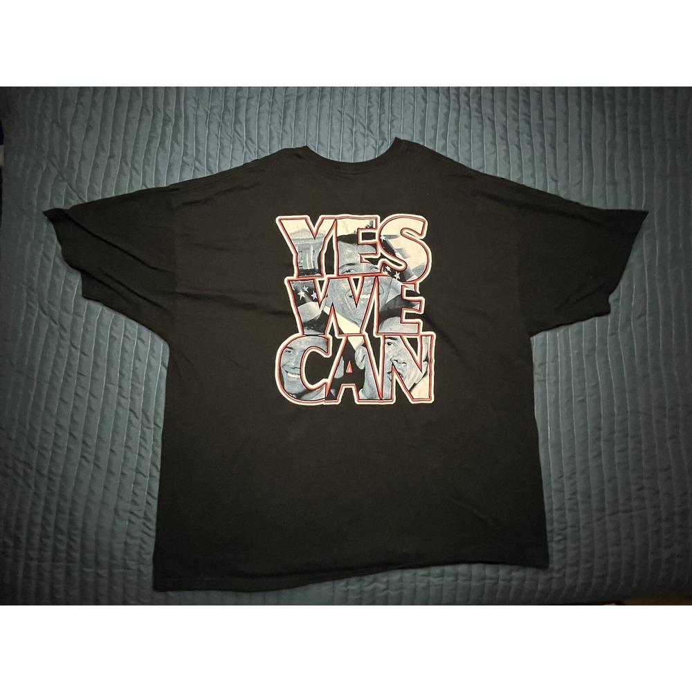 2008 Barack Obama T-Shirt Yes We Can 3XL Black President Of The United States - Picture 6 of 7